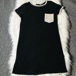 Forever 21 Ringer T-Shirt A-Line LBD Dress, S